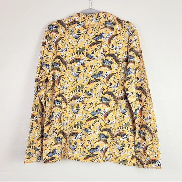 Vera Bradley Women's Medium Long Sleeve Sleep Shirt Pajama Top French Hens - Picture 5 of 7